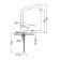 Kitchen mixer Zipponi Ara, with L-spray, chromium color