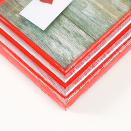 Platinum multiplite collage in 9 photos 10x15 cm, red with silver-1