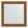 Mirror with engraving in the baguette frame, bronze aqueduct 93 mm, 87x87 cm