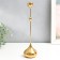 Summary metal per 1 candle "drop of water - top" gold 8.5x8.5x31 cm