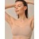 Female top on thin straps Top Spalla Stretta, size 44-46, Cream Latte color