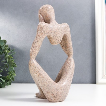 Souvenir Polystone "Abstraction - I do not hear anything" Sand 25x13 cm-3