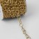 A bag for a bag, metal, d = 12 mm, 10 ± 0.5 m, gold color