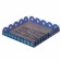 Cookie box, confectionery packaging with PVC lid, For Real Man, 18 x 18 x 3 cm