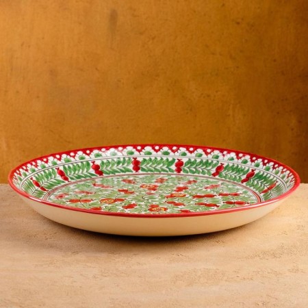 Largan Rishtan ceramics "Grenates", 37 cm, red-1