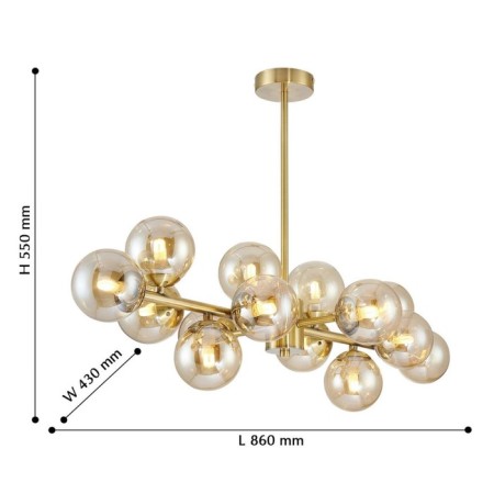 Varietas hanging chandelier 430 mm, G9-2
