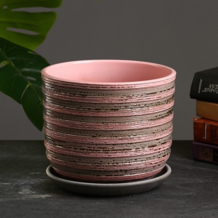 Flower pot "cuckoo" pink, 2.79 liters-4