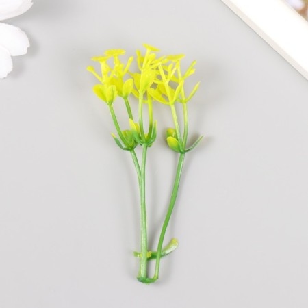 Artificial plant for creativity "celandine" set 12 pcs yellow 9 cm-1