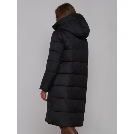 Coat insulated winter female, size 50, black color-19