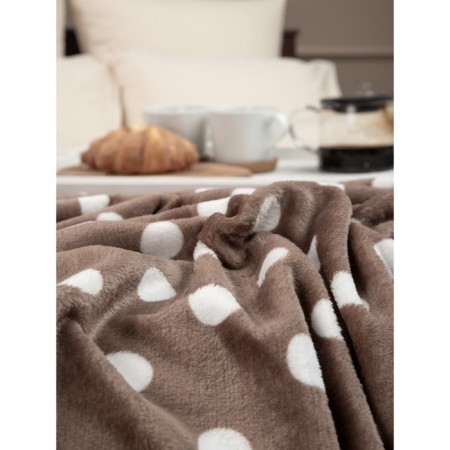 Texrepublic blanket, size 140x200 cm, brown color-8
