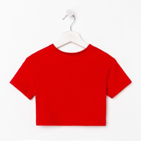 T -shirt Children's shortened MM Minnie Mouse, red color-10