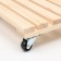 Wooden stand on wheels 25x25 cm