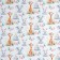 Paper packing craft white "Festive animals", 50 x 70 cm
