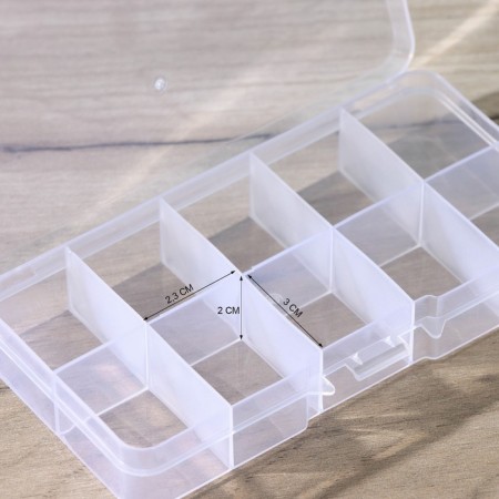 Ricco organizer for storage, plastic, 10 cells, 13 × 7 × 2.5 cm-2