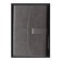 Deliciper of Leduced A5, 136 SENETE sheets, covering artificial leather, magnetic strap, replaced block, gray