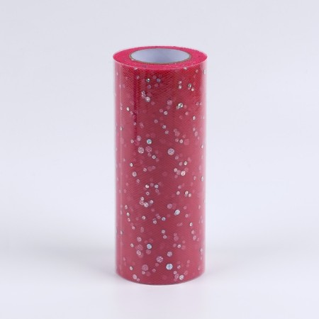 Fatin with sparkles, 15 cm, 11 ± 1 g/sq.m, 23 ± 1 m, bright pink color No. 61-2