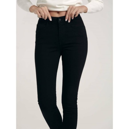 Women's jeans with Push-up Contte Elegant Skinny, size XL, DEEP Black color