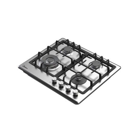 Hob Midea MG643TX, gas, 4 burners, silver-1