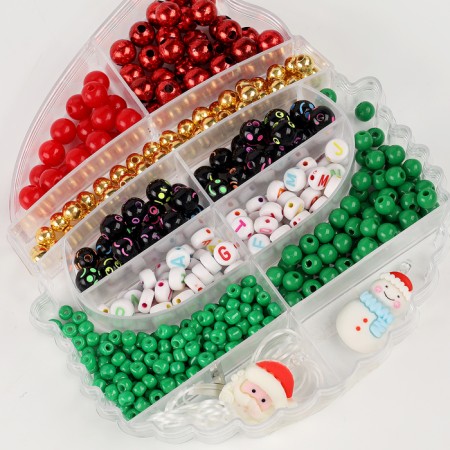 New Year! Set for creativity "New Year's decoration from beads", types of mix-1