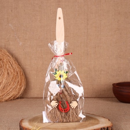 The amulet "Brown Domovaya", 30 cm, mix-4