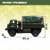 Radio -controlled "military" truck, works on the battery, the color is green