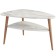 Commerce table "Trio Mini", 695 × 500 × 418 mm, color white marble