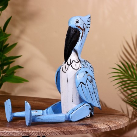 Souvenir "Pelican" hanging paws, wood 40 cm-2
