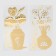 Interior mirror sticker "Vases with flowers" mix 31.5x62 cm