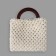 Handles for the bag wooden, 12 × 8.5 cm, 2 pcs, dark brown color