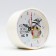 Clock - desktop an alarm clock "who gets up early", discrete move, D -8 cm, 9.5 x 9.5 cm, aa