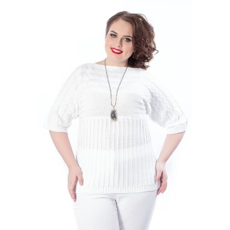 Female jumper, size 58, white color