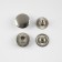 Installation button, alpha (S-shaped), d = 12.5 mm, nickel color