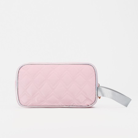 Cosmetic bag with zipper, Powder color-1
