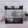Organizer 2-level 31*20*29cm black/silver k/corner nakl QF
