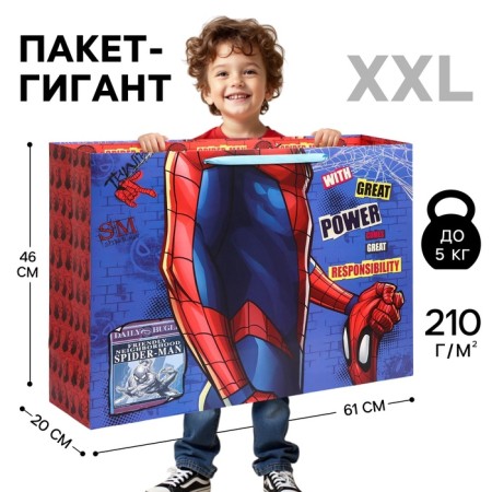 Gift package, 61x46x20 cm, packaging, spider-man