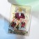 Earrings Acrylic "Tarot" Emperor, colored in silver