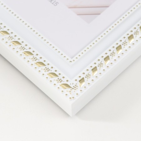 Photo frame Plastic "Mira" 10x15 cm, 642968-4, white (plastic screen)-2