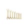 Set of Horn Keys Rexant 12-5844-2, yellow zinc, 8 items