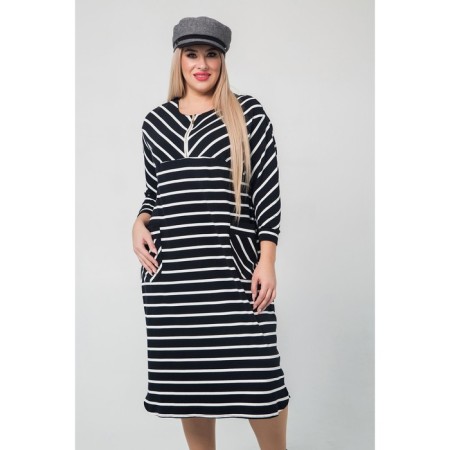 Female dress, size 66, black color-7