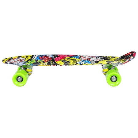 Skateboard Onlitop R2206, 56x15 cm, Pu, Abec 7 wheels, aluminum frame, graffiti color-2