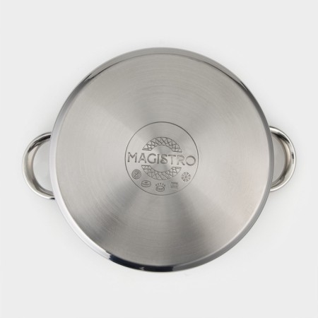 Magistro Grande stainless steel pan, 7.1 l, with a lid, capsule, induction-6