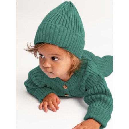 Knitted Knot Killed with a cap Amarobaby Pure Love Tot, height 80 cm, green color-17
