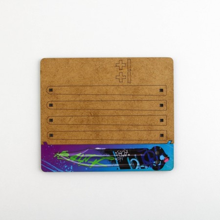 Wooden weapons, children's souvenir "graffiti", designer knife, 14 x 9.1 x 3.2 cm-8