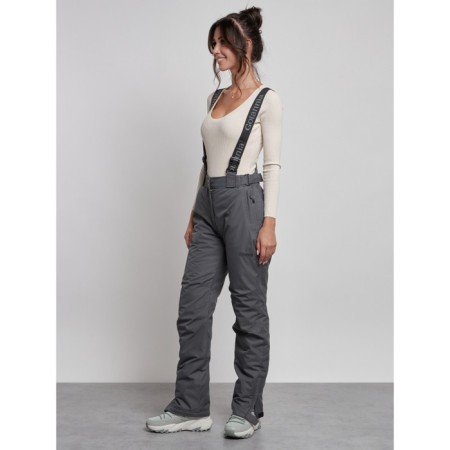 Semi -combinezone ski insulated female winter, size 44, color gray color-4
