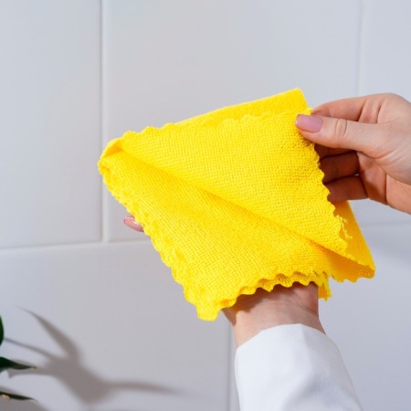 Salpha universal share "Promo", a cleaning rag, 180 g, 10 pcs, 30 × 30 cm, microfiber, ultrasound processing of the edge, mix-8