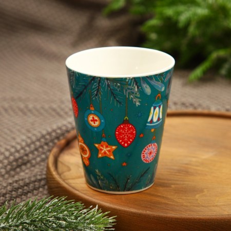 Ceramic mug "Toys", 300 ml, blue color-1