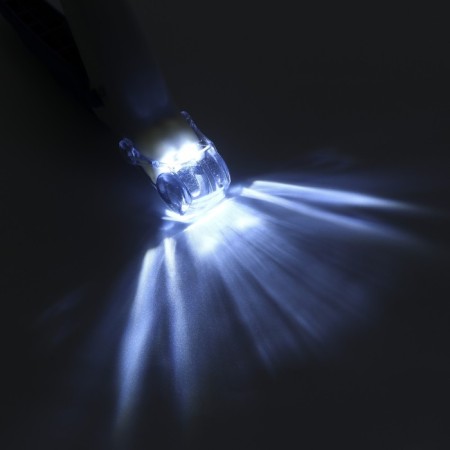 Clawers for animals, with LED flashlight and container for claws, batteries, white-violets.-1