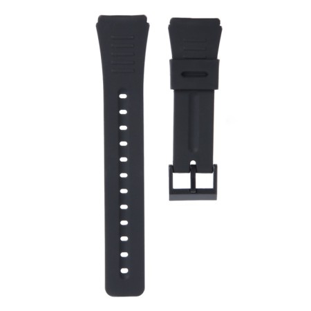 22 mm watch strap, silicone, L-22 cm, black-1