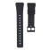 22 mm watch strap, silicone, L-22 cm, black