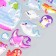 Stick plastic volumetric "Beasts/fish/dinosaurs" holography mix 26x16 cm